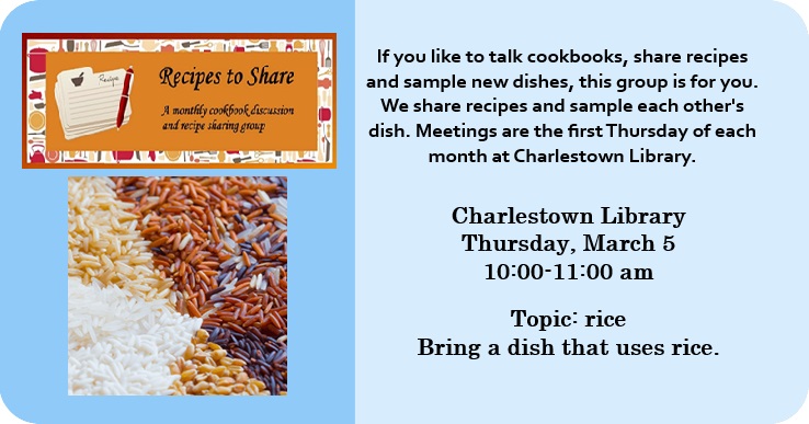 recipes to share adult program